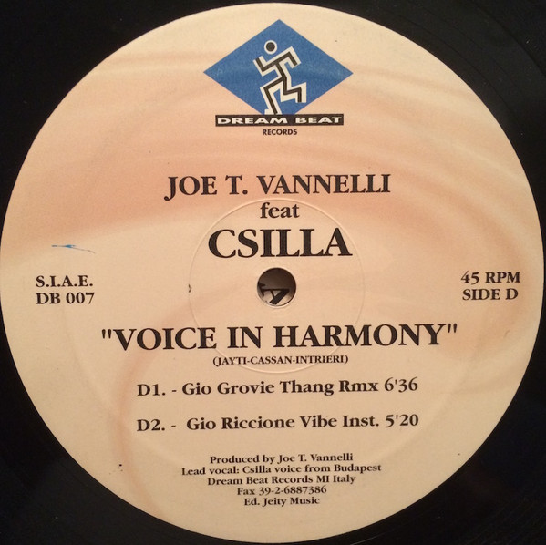 Joe T. Vannelli Featuring Csilla - Voice In Harmony | Dream Beat (DB 007) - 6 Joe T. Vannelli Featuring Csilla - Voice In Harmony | Dream Beat (DB 007) - 6