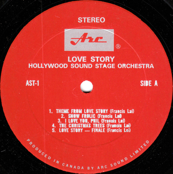 Hollywood Sound Stage Orchestra - Love Story | Arc Records (AST-1) - 2 Hollywood Sound Stage Orchestra - Love Story | Arc Records (AST-1) - 2