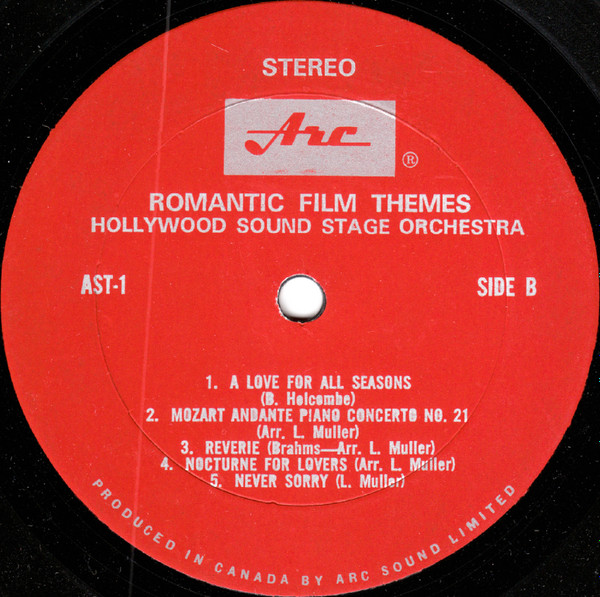 Hollywood Sound Stage Orchestra - Love Story | Arc Records (AST-1) - 3 Hollywood Sound Stage Orchestra - Love Story | Arc Records (AST-1) - 3