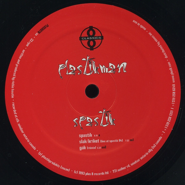 Plastikman - Spastik | Plus 8 Records (PLUS8078) - 3 Plastikman - Spastik | Plus 8 Records (PLUS8078) - 3