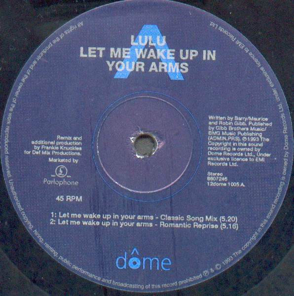 Lulu - Let Me Wake Up In Your Arms | Dome Records (12DOME 1005) - 3 Lulu - Let Me Wake Up In Your Arms | Dome Records (12DOME 1005) - 3