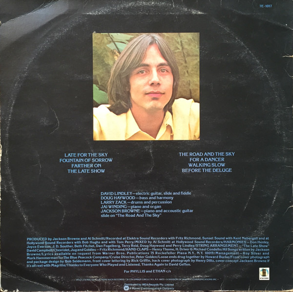 Jackson Browne - Late For The Sky | Asylum Records (7E-1017) - 2 Jackson Browne - Late For The Sky | Asylum Records (7E-1017) - 2