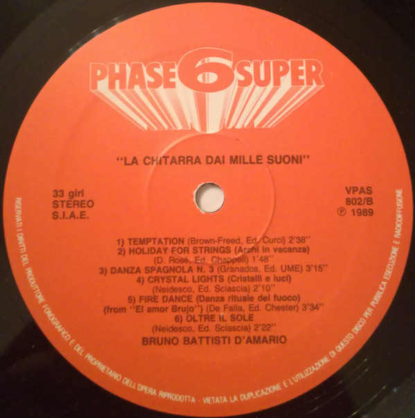 Bruno Battisti D'Amario - La Chitarra Dai Mille Suoni | Phase 6 Super (VPAS 802) - 4
