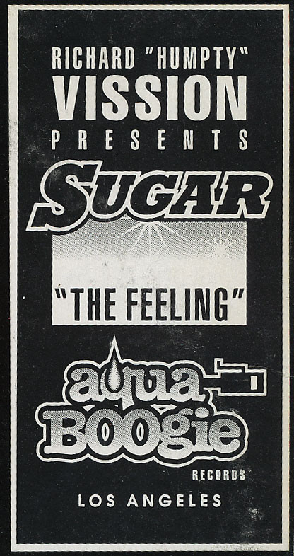 Richard "Humpty" Vission Presents Sugar - The Feeling | Aqua Boogie Records (AB012) - 3 Richard "Humpty" Vission Presents Sugar - The Feeling | Aqua Boogie Records (AB012) - 3