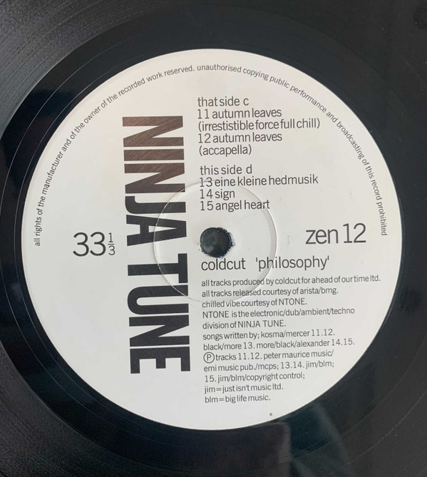 Coldcut - Philosophy | Ninja Tune (ZEN 12) - 6