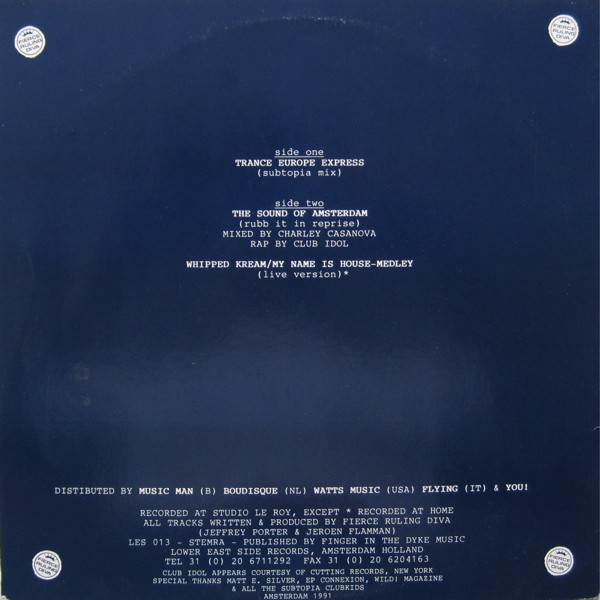 Fierce Ruling Diva - Trance Europe Express | Lower East Side Records (LES 013) - 2 Fierce Ruling Diva - Trance Europe Express | Lower East Side Records (LES 013) - 2
