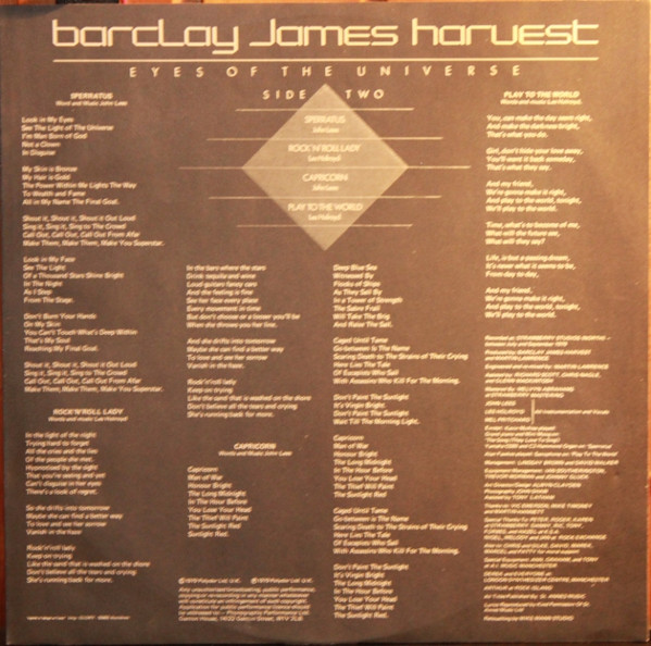 Barclay James Harvest - Eyes Of The Universe | Polydor (2442 167) - 4 Barclay James Harvest - Eyes Of The Universe | Polydor (2442 167) - 4