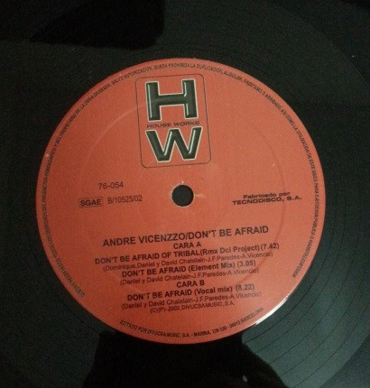 Andre Vicenzzo - Don't Be Afraid | House Works (76-054) - 2