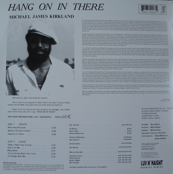 Mike James Kirkland - Hang On In There | Luv N' Haight (LHLP028) - 2