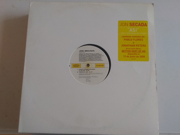 Jon Secada - Asi (Stop Versiones En Español) | Epic (BAS 12559) - 2 Jon Secada - Asi (Stop Versiones En Español) | Epic (BAS 12559) - 2