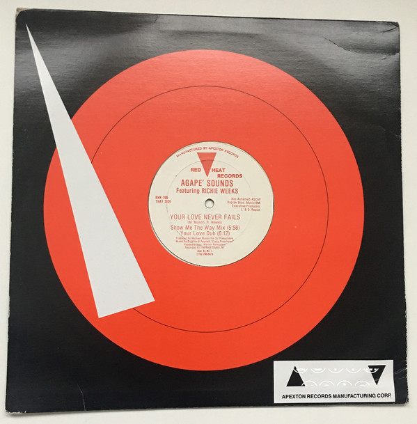 Agape' Sounds Featuring Richie Weeks - Your Love Never Fails | Red Heat Records (RHR 796) - 4 Agape' Sounds Featuring Richie Weeks - Your Love Never Fails | Red Heat Records (RHR 796) - 4