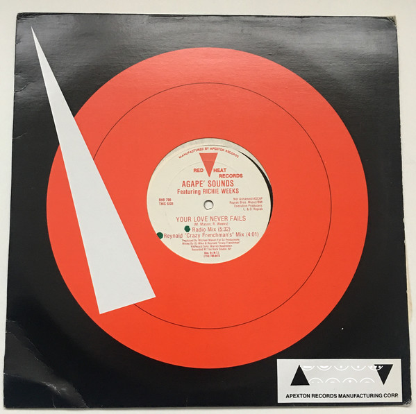 Agape' Sounds Featuring Richie Weeks - Your Love Never Fails | Red Heat Records (RHR 796) - 3 Agape' Sounds Featuring Richie Weeks - Your Love Never Fails | Red Heat Records (RHR 796) - 3