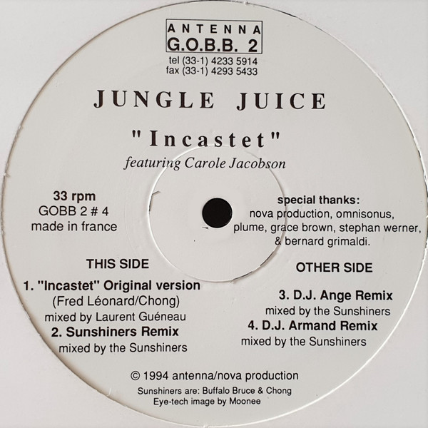 Jungle Juice - Incastet | Antenna (JUICE 1) - main Jungle Juice - Incastet | Antenna (JUICE 1) - main