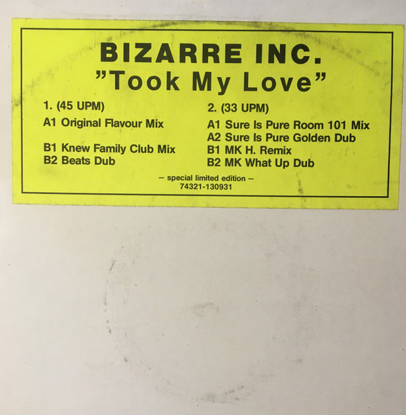 Bizarre Inc - Took My Love | BMG (74321 13093 1) - 2
