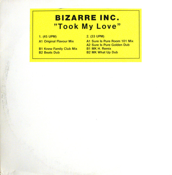 Bizarre Inc - Took My Love | BMG (74321 13093 1)