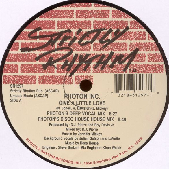 Photon Inc. - Give A Little Love | Strictly Rhythm (SR1297)