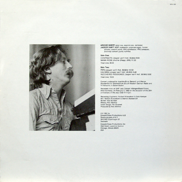 Archie Shepp / Jasper Van't Hof - Mama Rose | SteepleChase (SCS-1169) - 2