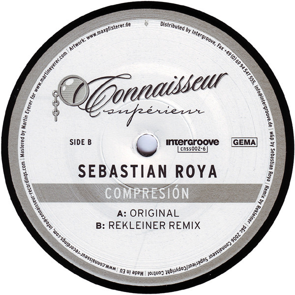 Sebastian Roya - Compresión | Connaisseur Supérieur (cnss002-6)