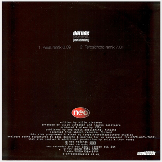 Darude - Sandstorm (The Remixes) | Neo (NEO12033R) - 2 Darude - Sandstorm (The Remixes) | Neo (NEO12033R) - 2