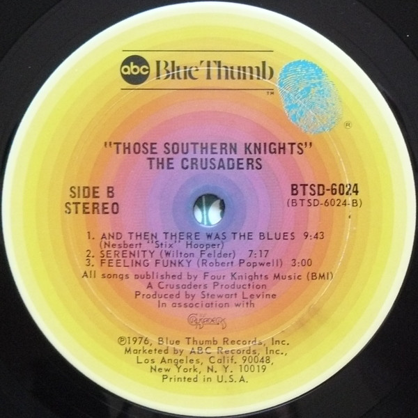 The Crusaders - Those Southern Knights | ABC Blue Thumb (BTSD-6024) - 6