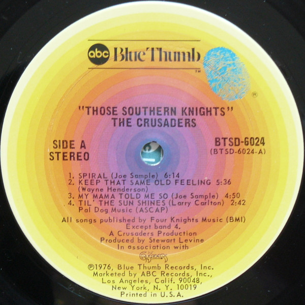 The Crusaders - Those Southern Knights | ABC Blue Thumb (BTSD-6024) - 5