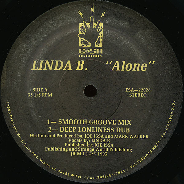 Linda B. - Alone | E-SA Records (ESA-22028) - main