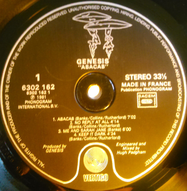 Genesis - Abacab | Vertigo (6302 162) - 3 Genesis - Abacab | Vertigo (6302 162) - 3