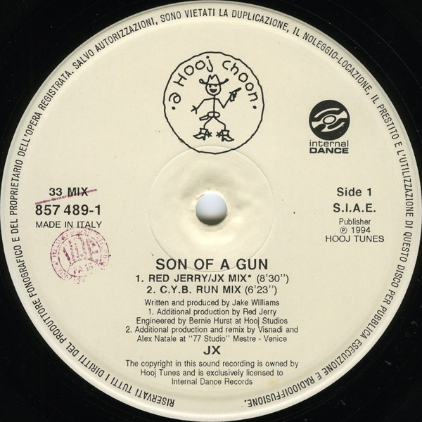 JX - Son Of A Gun | Hooj Choons (857 489-1) - 3
