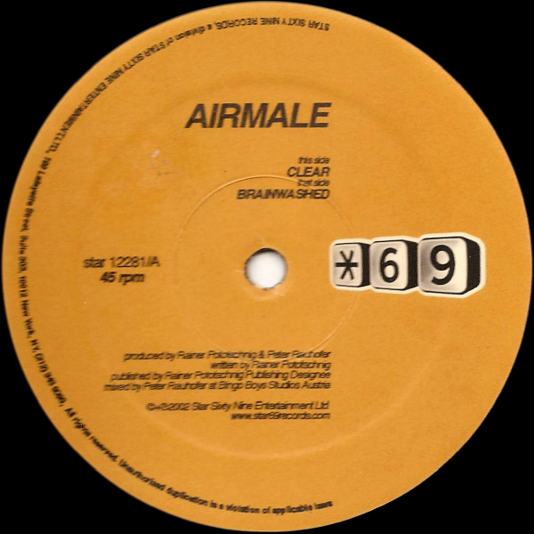 Airmale - Clear | Star 69 Records (star 12281)