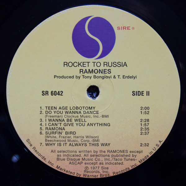 Ramones - Rocket To Russia | Sire (SR 6042) - 4 Ramones - Rocket To Russia | Sire (SR 6042) - 4