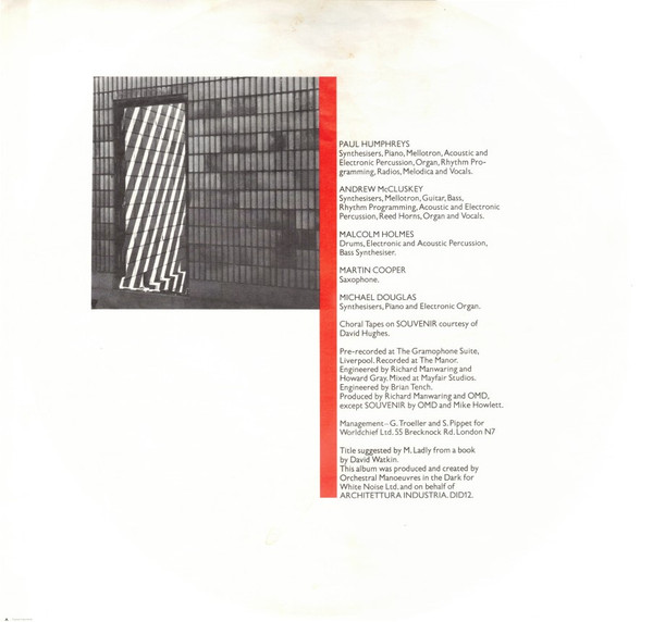 Orchestral Manoeuvres In The Dark - Architecture & Morality | Virgin (204016) - 5