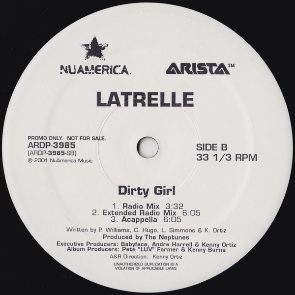 Latrelle Simmons - Dirty Girl | Arista (ARDP-3985) - 2