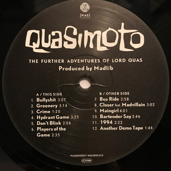 Quasimoto - The Further Adventures Of Lord Quas | [PIAS] Recordings (PIASX055DLP) - 3