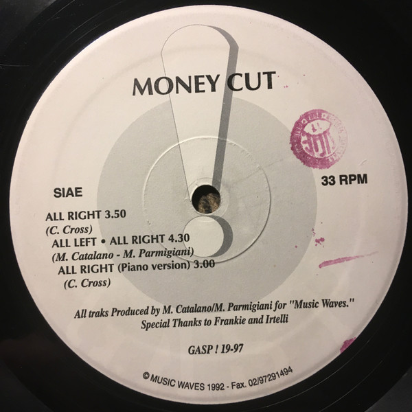 Money Cut - All Right | Gasp (GASP 19-97) - main