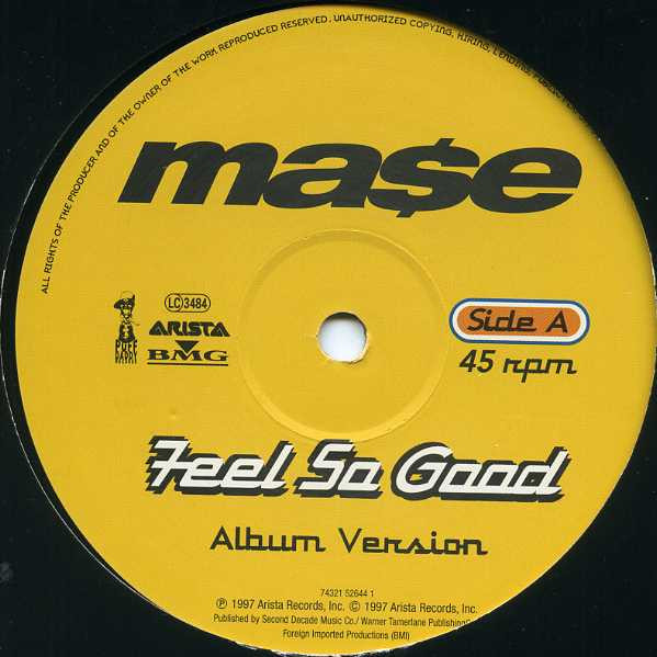 Mase - Feel So Good | Puff Daddy Records (74321 52644 1) - 3