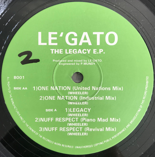 Le'Gato - The Legacy E.P. | Burning Records (B001) - main