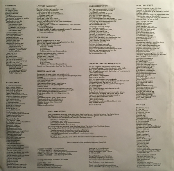 The Go-Betweens - Tallulah | Beggars Banquet (BEGA 81) - 6