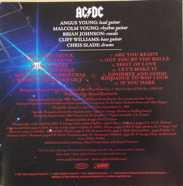 AC/DC - The Razors Edge | Epic (510771 2) - 21