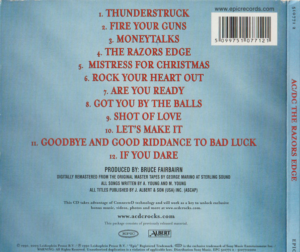 AC/DC - The Razors Edge | Epic (510771 2) - 2