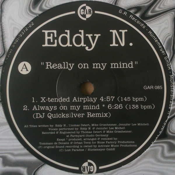 Eddy N. - Really On My Mind | Gothic Arts Records (GAR 085) - 2 Eddy N. - Really On My Mind | Gothic Arts Records (GAR 085) - 2