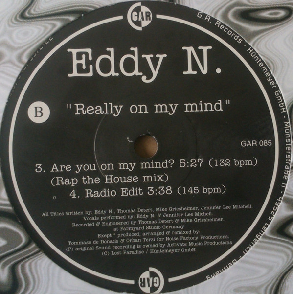 Eddy N. - Really On My Mind | Gothic Arts Records (GAR 085) - 3 Eddy N. - Really On My Mind | Gothic Arts Records (GAR 085) - 3