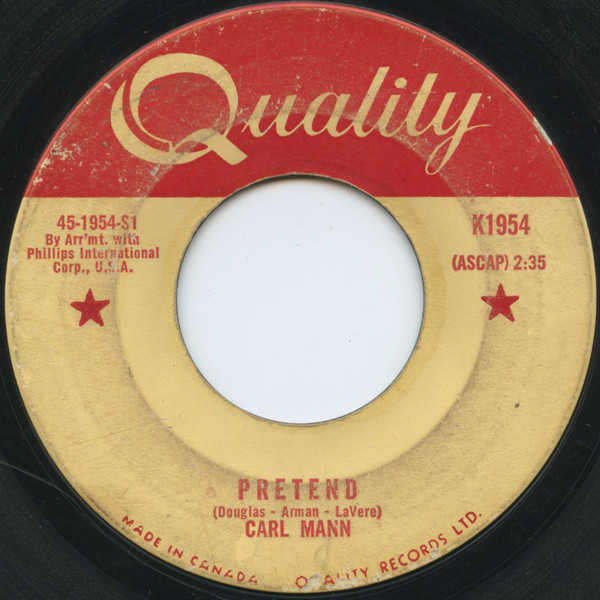 Carl Mann - Pretend | Quality (K1954)