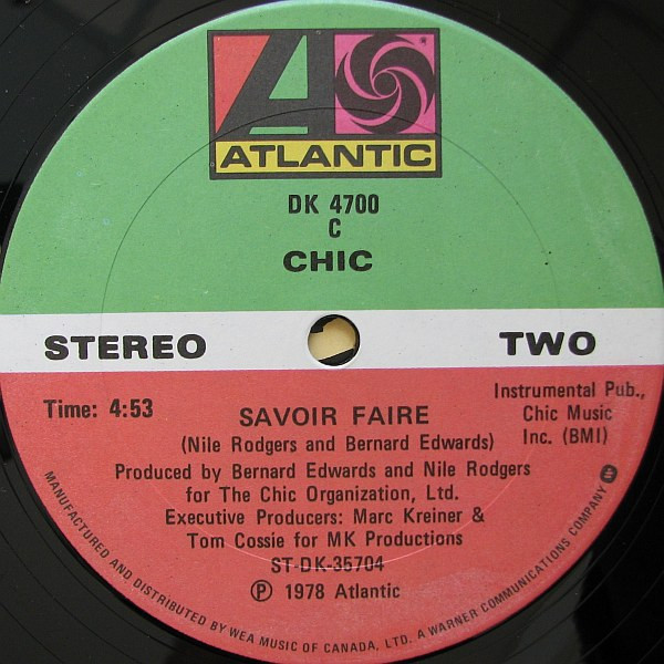 Chic - Le Freak (12") [Vinyl] | Atlantic (DK 4700) - 2
