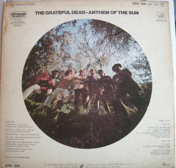 The Grateful Dead - Anthem Of The Sun | Warner Bros. - Seven Arts Records (CLPW. 1549) - 2