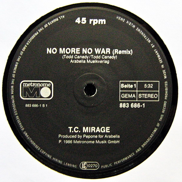 Mirage - No More No War (Remix) | Metronome (883 686-1) - 3