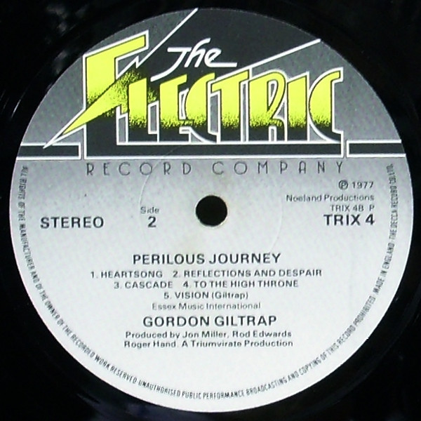 Gordon Giltrap - Perilous Journey | The Electric Record Company (TRIX 4) - 6 Gordon Giltrap - Perilous Journey | The Electric Record Company (TRIX 4) - 6