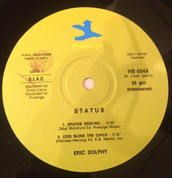 Eric Dolphy - Status | Prestige (HB 6044) - 4