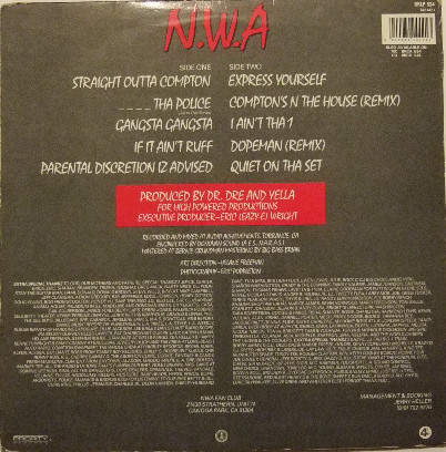 N.W.A. - Straight Outta Compton | Ruthless Records (BRLP 534) - 2 N.W.A. - Straight Outta Compton | Ruthless Records (BRLP 534) - 2