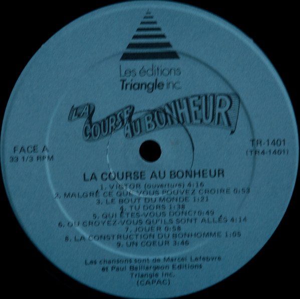 Marcel Lefebvre / Paul Baillargeon - La Course Au Bonheur | Les Editions Triangle (TR 1401) - 3 Marcel Lefebvre / Paul Baillargeon - La Course Au Bonheur | Les Editions Triangle (TR 1401) - 3