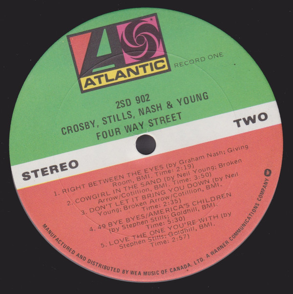 Crosby, Stills, Nash & Young - 4 Way Street | Atlantic (2SD 902) - 3